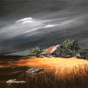 Approaching Storm  -  16 x 16   Acrylic on canvas