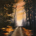Country Road  24 x 24   Acrylic on canvas. SOLD
