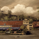 Laurel Canyon  12 x 36   Acrylic on canvas. SOLD