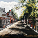 Radcliff Street Bristol  16 x 20  Acrylic on canvas. SOLD