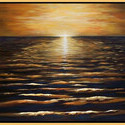 Laguna Sunset  45 x 70   Acrylic on canvas