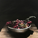Bowl of Grapes  -  18 x 18   Acrylic on canvas
