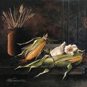 Picked Corn  -  12 x 16   Acrylic on canvas