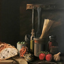Grans Kitchen  16 x 20  Acrylic on canvas