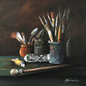 Tools of the Trade  14 x 14  Acrylic on Canvas